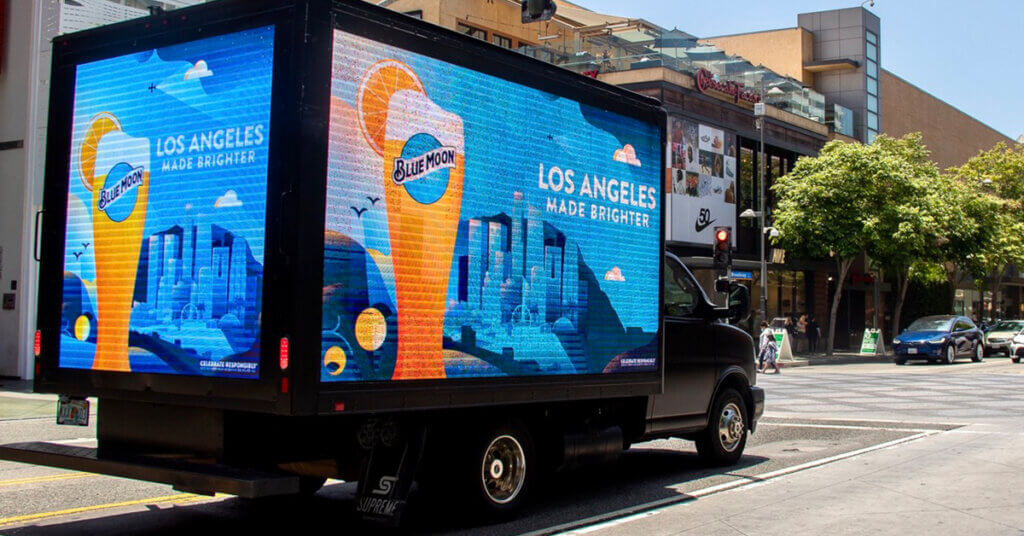 Example LED advertising truck